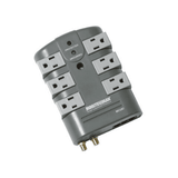 Minuteman - MMS760RCT - MMS Series 6-rotating outlet surge protector with coax and phone line protection