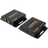SECO-LARM - MVE-AH1E1-01NQ - HDMI over single Cat5e/6. Extends range up to 164ft (50m) over Cat6. Connect HDMI equipment using low-cost Cat5e/6 UTP cables. HDMI over Cat5e/6 without any signal loss. Supports full 1080p resolution. Special features in