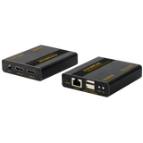SECO-LARM - MVE-AH1E1-01UQ - 1080p HDMI over single Cat6 Extender with USB 2.0 KVM and Loop-Out. Range up to 230ft (70m). Connect HDMI equipment using low-cost Cat6 UTP cable.