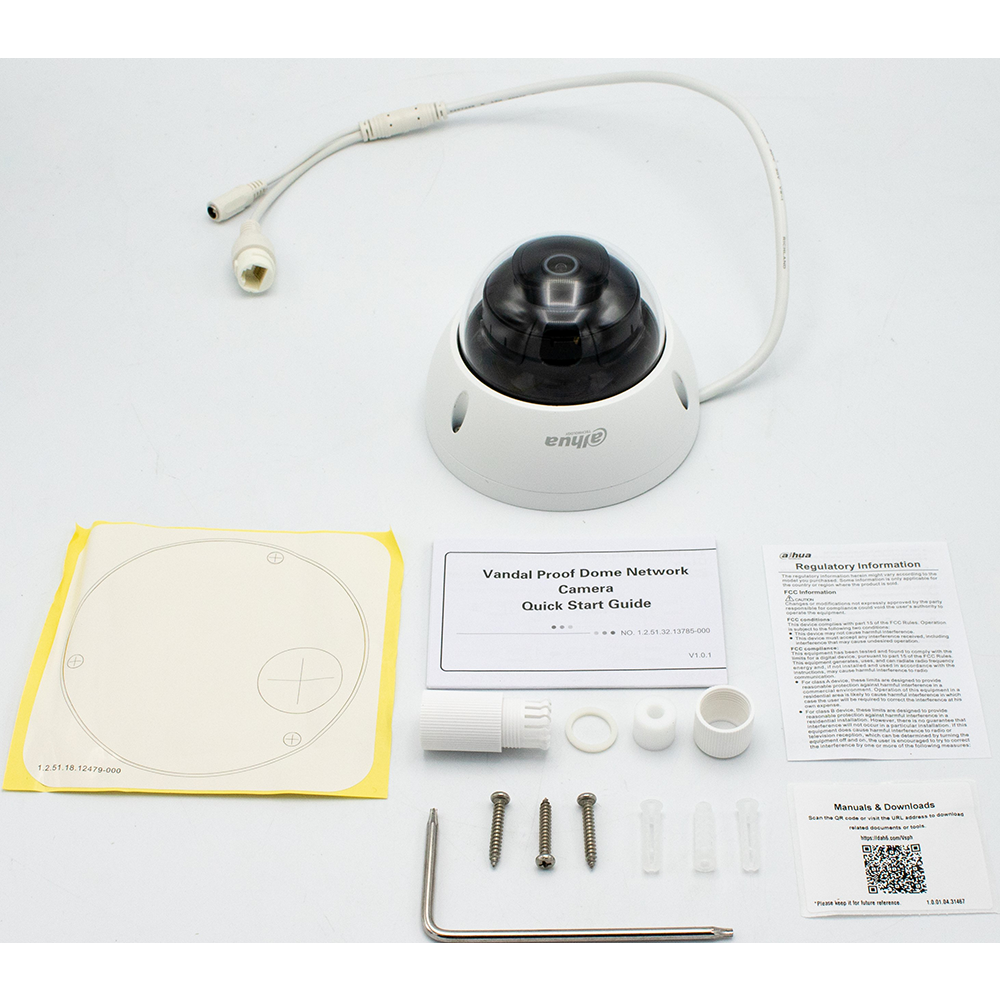 Dahua - N22AL12 - 2MP Enhanced Starlight IP Dome 2.8mm IR