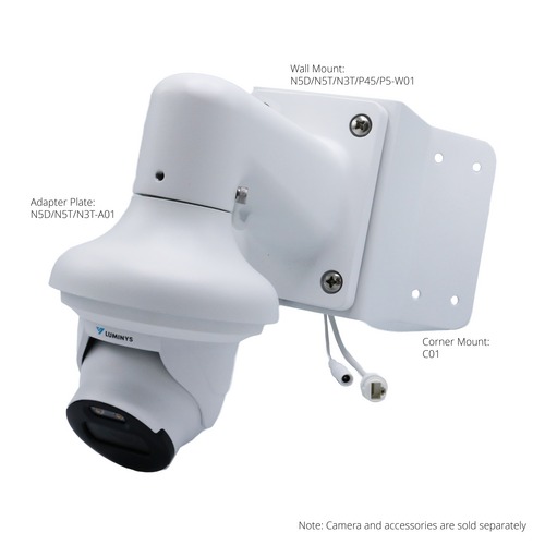 Luminys - N3T-4LA2 - N3-L Starter Series 4MP LumiLuxSmart IP Mini Size Turret 2.8 mm, IR, White-light LEDs, and Dual-mode