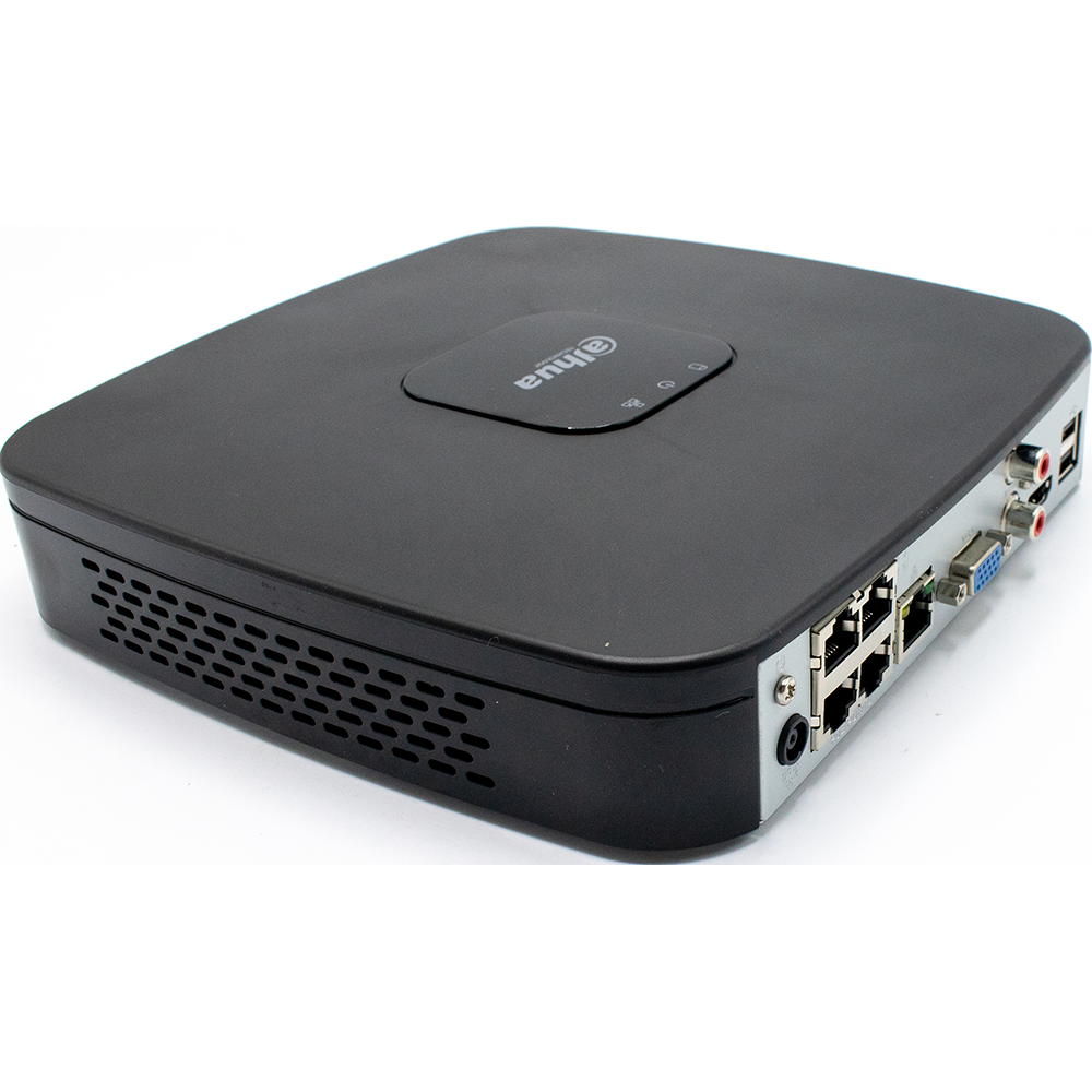 Dahua - N444E42C - IP Kit: 4-CH NVR + 4 x 4MP, VU-MORE Night Color Eyeball Cameras