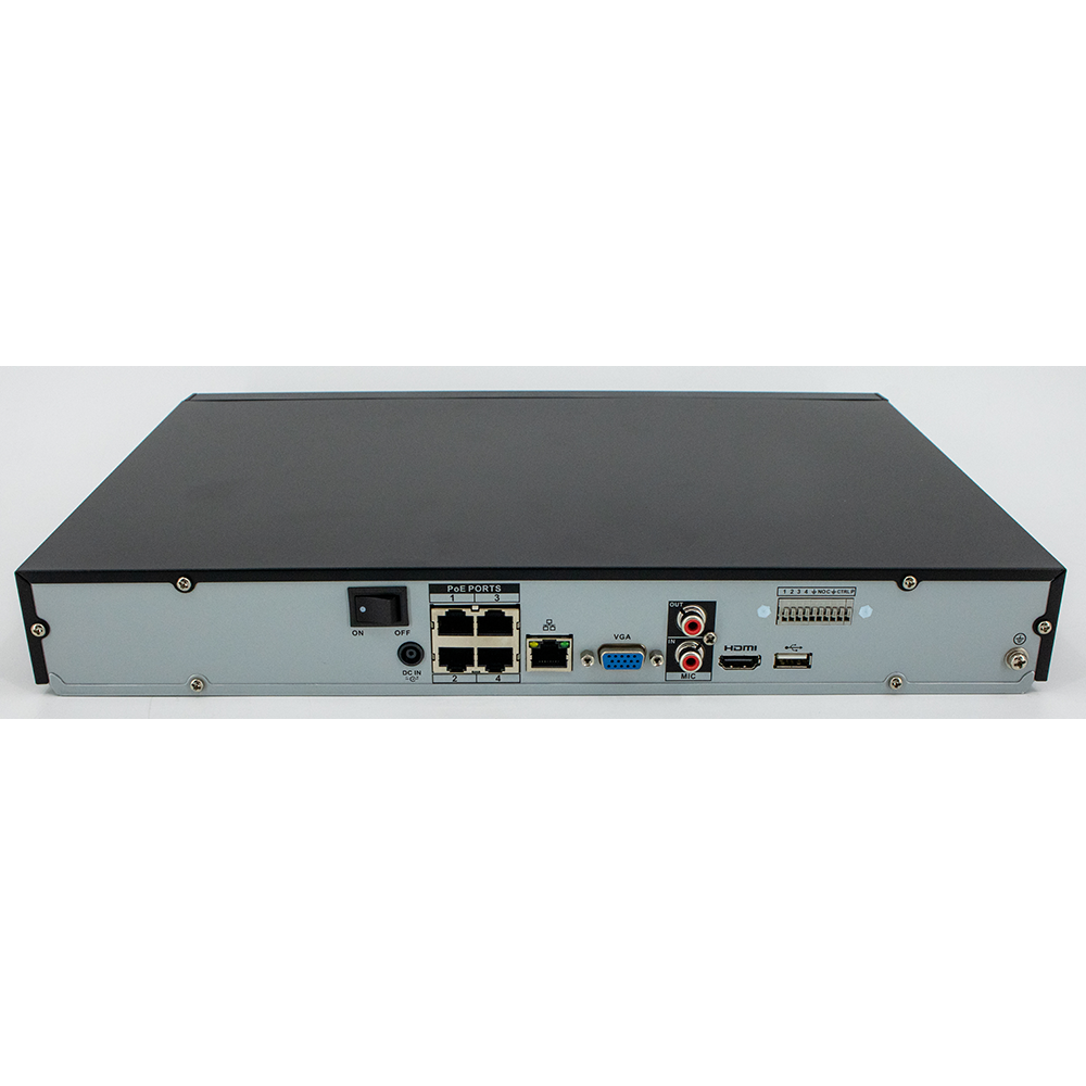 Dahua - N42C1P8 - NVR 4CH POE 4K 2SATA 8TB