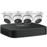 Dahua - N444E42B - IP Kit: 4-CH NVR + 4 x 4MP, Starlight. Mini Eyeball Cameras