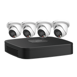 Dahua - N444E42C - IP Kit: 4-CH NVR + 4 x 4MP, VU-MORE Night Color Eyeball Cameras