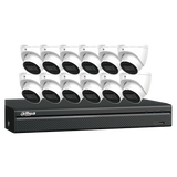 Dahua - N464L124A - E-VU IP Kit: 16-CH NVR + 12 x 4MP Entry Level Cameras, 4T