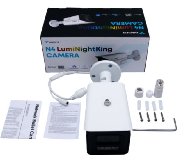 Luminys - N4B-8VA2 - N4 Mainstream Series 8MP LumiNightKing IP Standard Size Bullet, 2.8mm, White-light LEDs