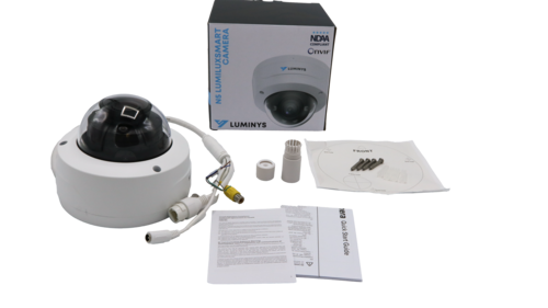 Luminys - N5D-4LAV - N5-L Mainstream Series 4MP LumiLuxSmart IP Standard Size Dome 2.7-12 mm, IR, White-light LEDs, and Dual-mode