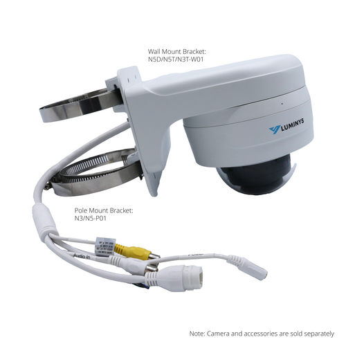 Luminys - N5D-4LA2 - N5-L Mainstream Series 4MP LumiLuxSmart IP Standard Size Dome 2.8 mm, IR, White-light LEDs, and Dual-mode