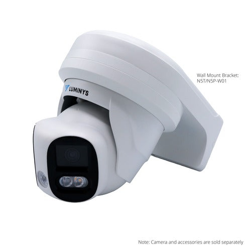Luminys - N5P-8DA2 - N5-D Mainstream Series 2 x 4MP LumiDeterrent IP Standard Size  Turret 2.8 mm, 180º Stitched Image, IR, White-light LEDs, and Dual-mode, Flashing Lights