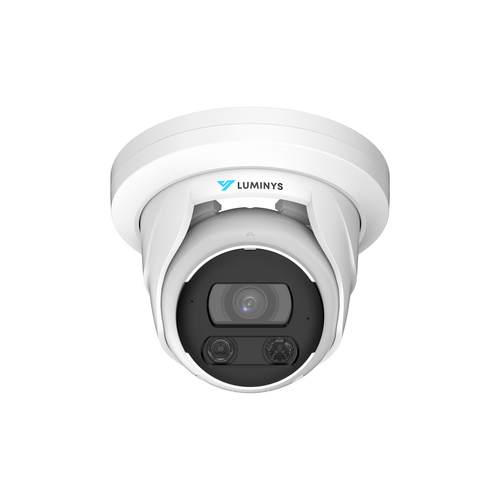 Luminys - N5T-4DA2 - N5-D Mainstream Series 4MP LumiDeterrent IP Standard Size Turret 2.8 mm, IR, White-light LEDs, and Dual-mode, Flashing Lights
