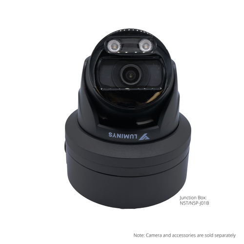 Luminys - N5T-8LA2B - N5-L Mainstream Series 8MP LumiLuxSmart IP Standard Size Turret 2.8 mm, IR and White-light LEDs, Black