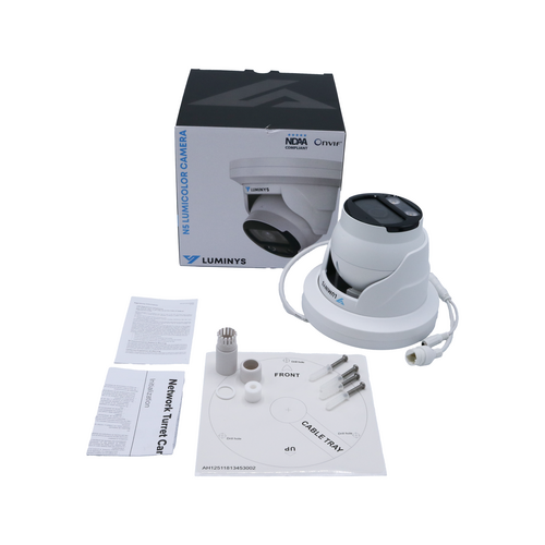 Luminys - N5T-8LA2 - N5-L Mainstream Series 8MP LumiLuxSmart IP Standard Size Turret 2.8 mm, IR and White-light LEDs