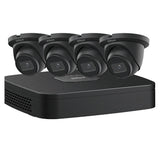 Dahua - NB444E42B - IP Kit: 4-CH NVR + 4 x 4MP, Starlight. Mini Black Eyeball Cameras