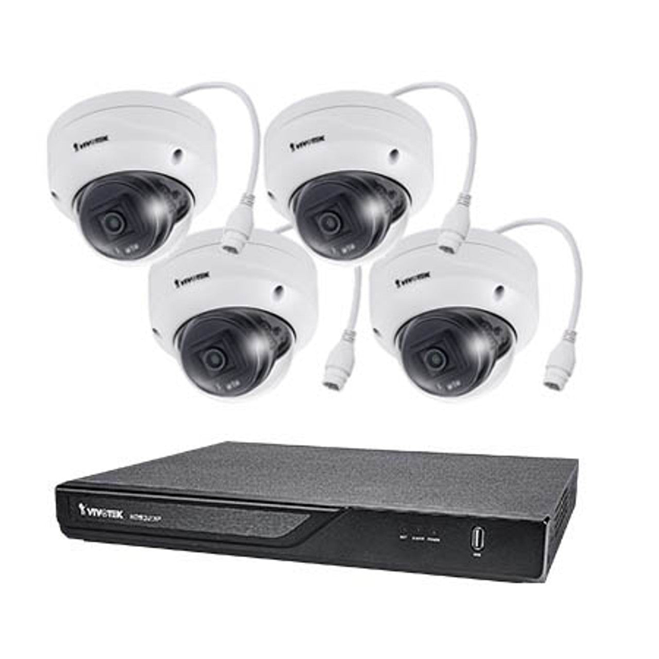 Vivotek - ND9323P-2TB-4FD69 - H.265 NVR,2TBHDD,8PoEPorts,4xFD9369-F2 2MP30MIR OutdrDome