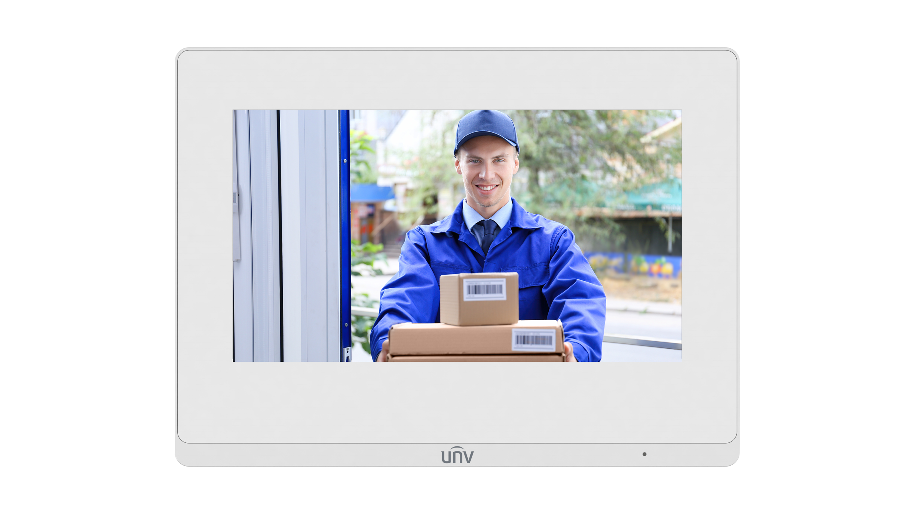 UNV - OEI-372S-H-W-Z - Wall Mounted 7-inch Indoor Station
(Open wire installation)