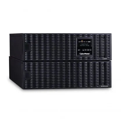 CYBERPOWER - OL6KRT - 6KVA/5.4KW, online double-conversion UPS, Sine wave output, 6U rack/tower convertible, 200-240V input and output, 10ft NEMA L6-30P input power cord, (2) NEMA L6-20R and (2) NEMA L6-30R outlets, LCD control panel, RMCARD205 pre-i