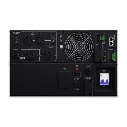 CYBERPOWER - OL6KRT - 6KVA/5.4KW, online double-conversion UPS, Sine wave output, 6U rack/tower convertible, 200-240V input and output, 10ft NEMA L6-30P input power cord, (2) NEMA L6-20R and (2) NEMA L6-30R outlets, LCD control panel, RMCARD205 pre-i