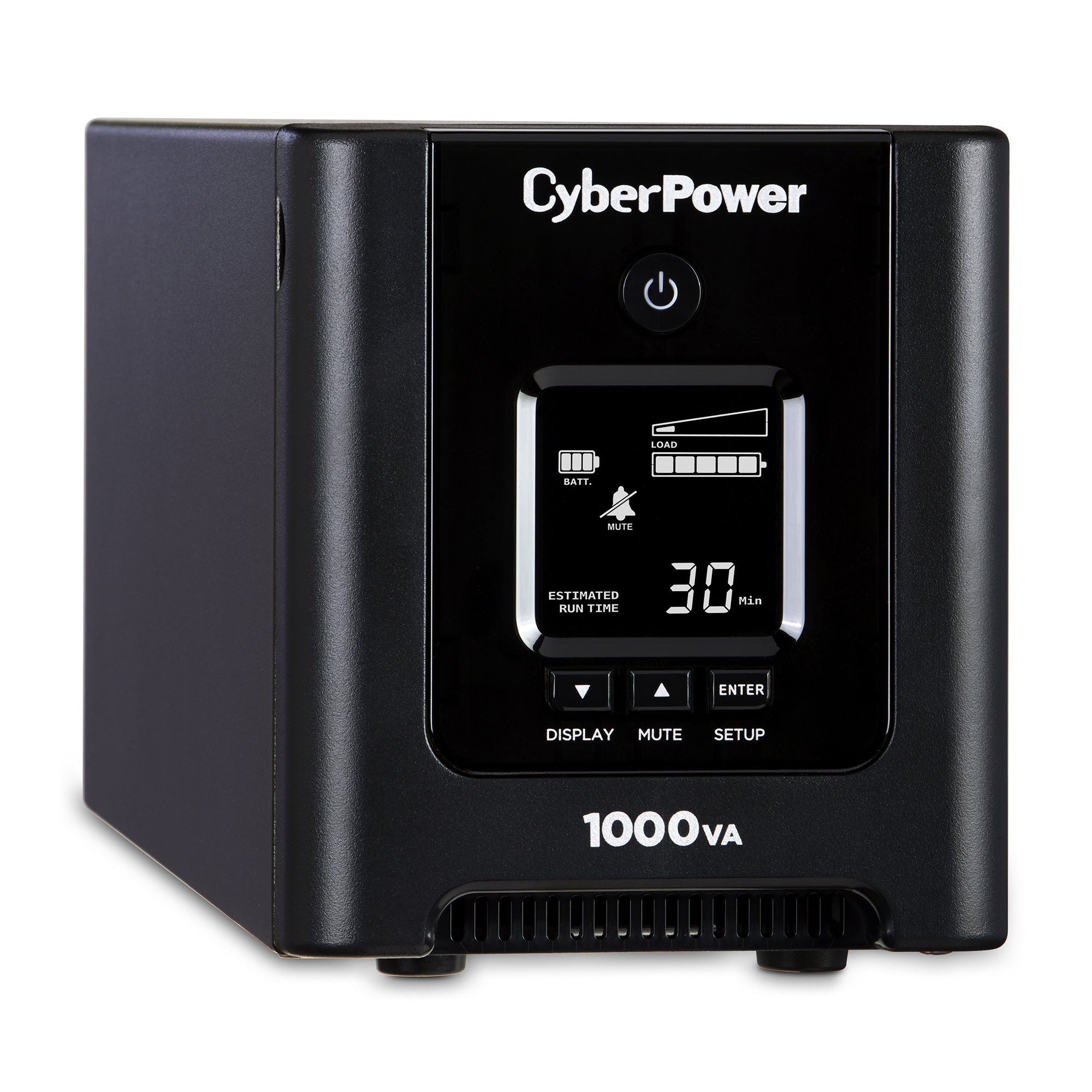 CYBERPOWER - OR1000PFCLCD - 1000VA/700W, Pure Sine Wave, NEMA 5-15P, 6 ft cord, 8 x NEMA 5-15R, USB, Serial, PowerPanel Business Edition software, 3 year warranty
