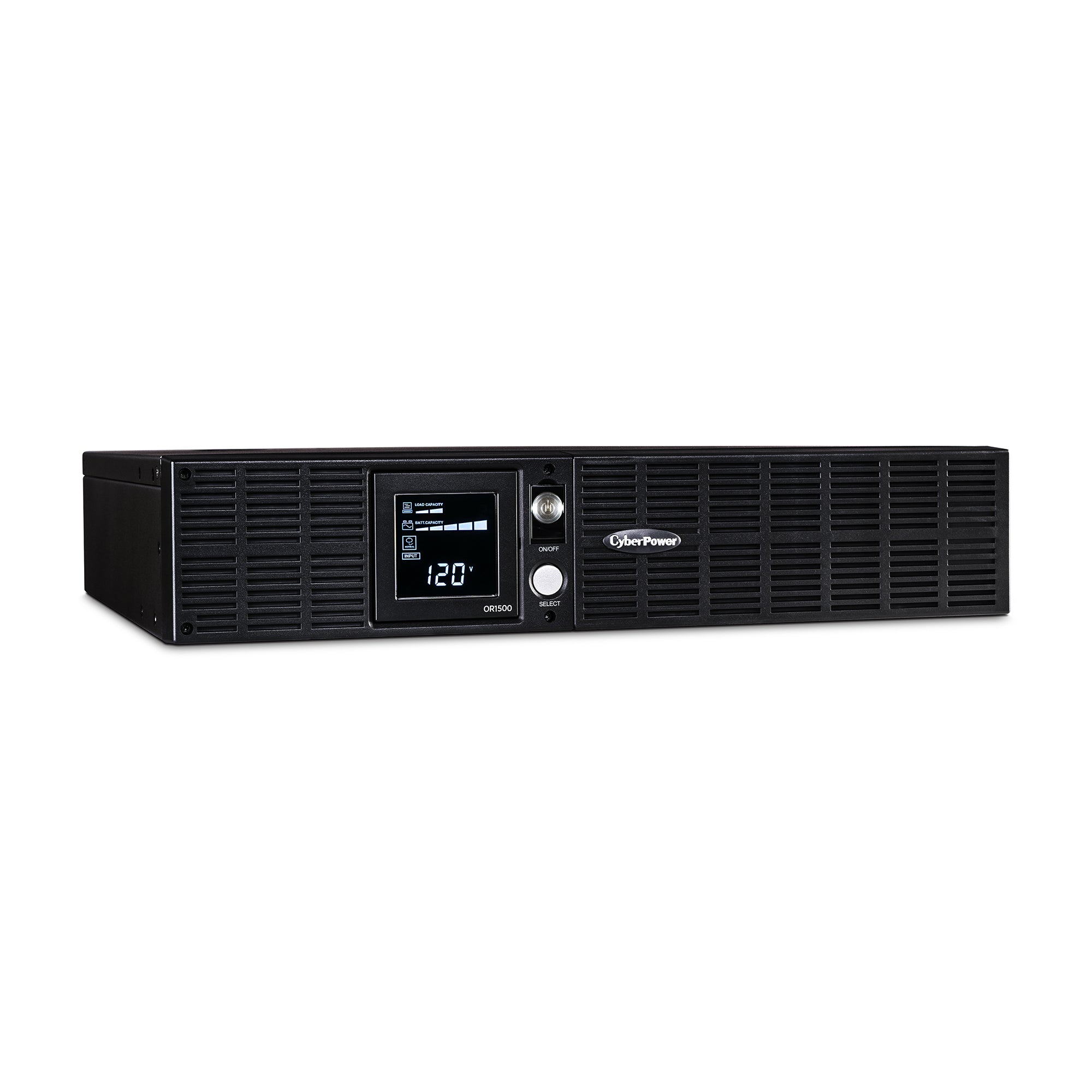 CYBERPOWER - OR1500LCDRT2U - 1500VA/900W, Simulated Sine Wave, 2U, NEMA 5-15P, 10 ft cord, 8 NEMA 5-15R, USB, Serial, SNMP, PowerPanel Business Edition software, Yes, 3 year warranty