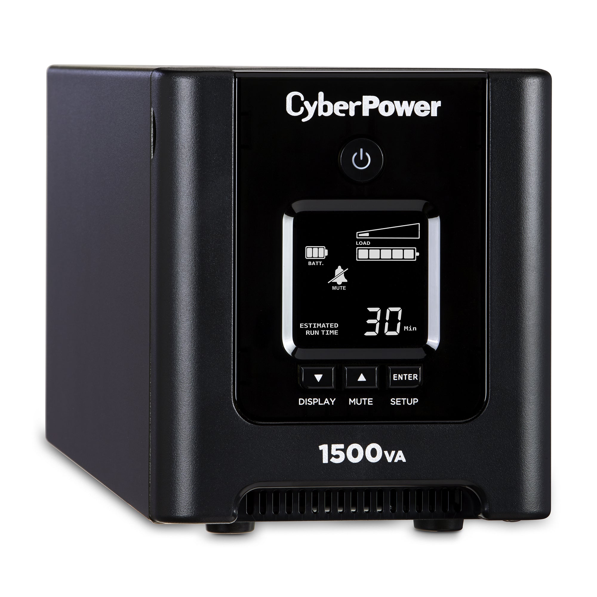 CYBERPOWER - OR1500PFCLCD - 1500VA/1050W, Pure Sine Wave, NEMA 5-15P, 6 ft cord, 8 x NEMA 5-15R, USB, Serial, PowerPanel Business Edition software, 3 year warranty