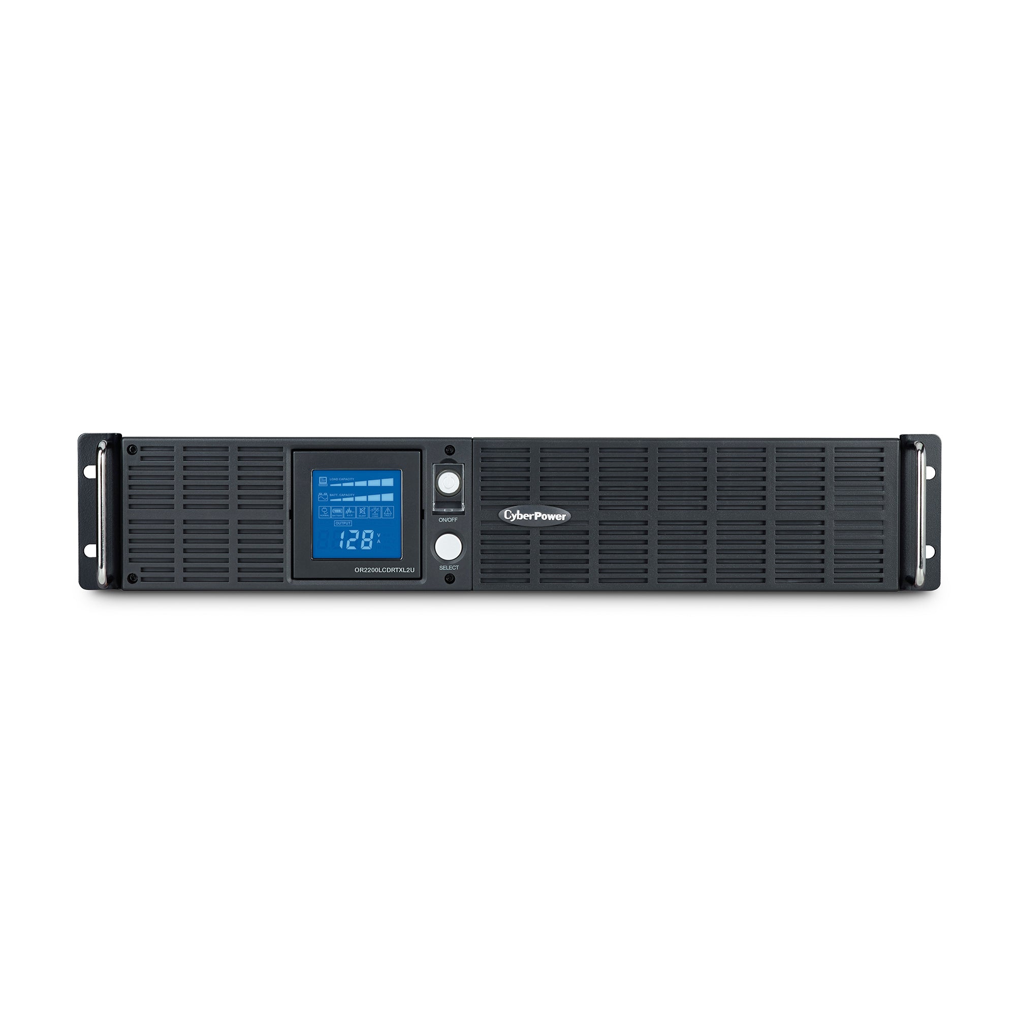 CYBERPOWER - OR2200LCDRTXL2U - 2100VA/1650W, Line Interactive UPS, 2U Rack/Tower, NEMA 5-20P w/10 ft cord, 8 NEMA 5-20R, USB, Serial, SNMP, EPO, PowerPanel Business Software, 3 Year Warranty