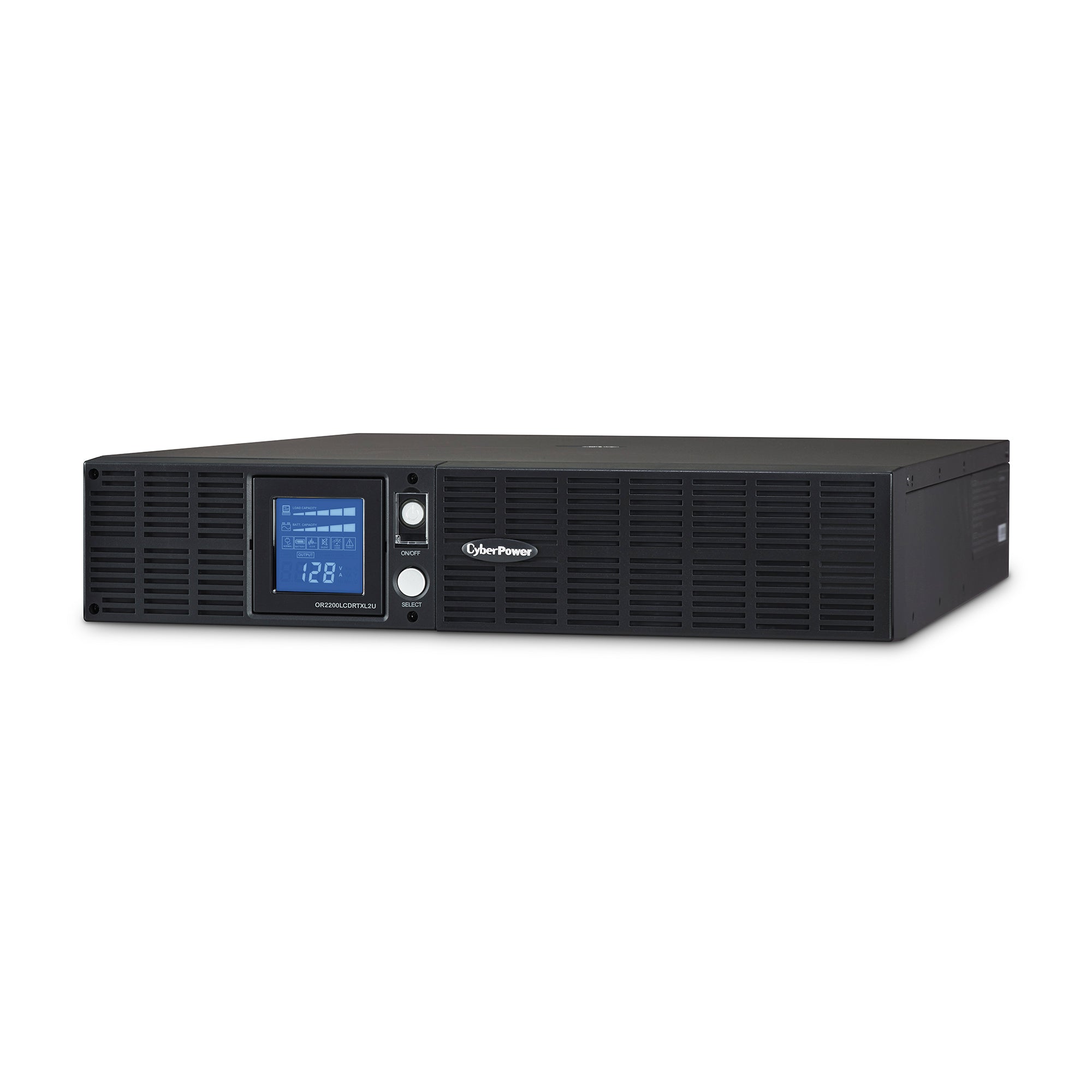 CYBERPOWER - OR2200LCDRTXL2U - 2100VA/1650W, Line Interactive UPS, 2U Rack/Tower, NEMA 5-20P w/10 ft cord, 8 NEMA 5-20R, USB, Serial, SNMP, EPO, PowerPanel Business Software, 3 Year Warranty