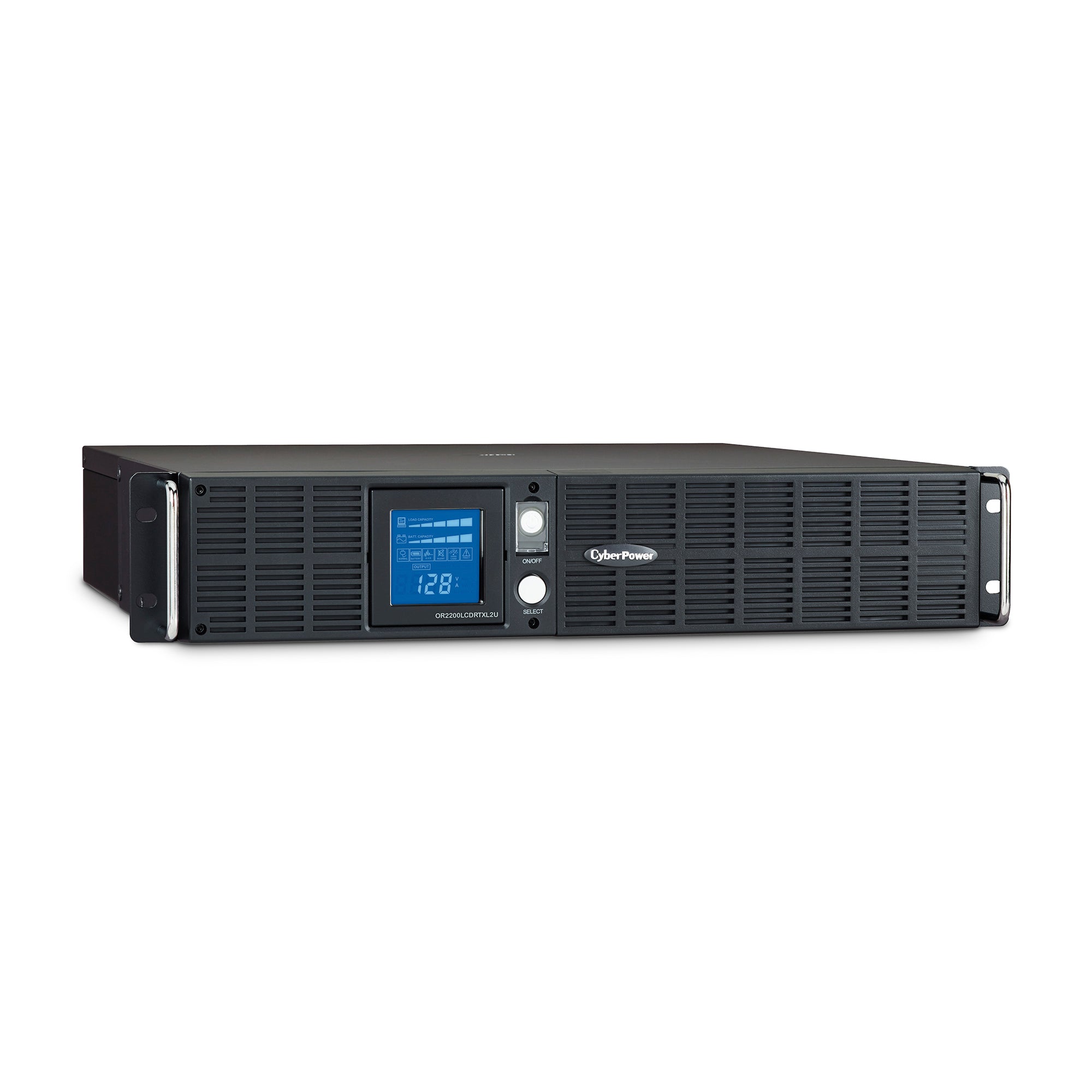 CYBERPOWER - OR2200LCDRTXL2U - 2100VA/1650W, Line Interactive UPS, 2U Rack/Tower, NEMA 5-20P w/10 ft cord, 8 NEMA 5-20R, USB, Serial, SNMP, EPO, PowerPanel Business Software, 3 Year Warranty