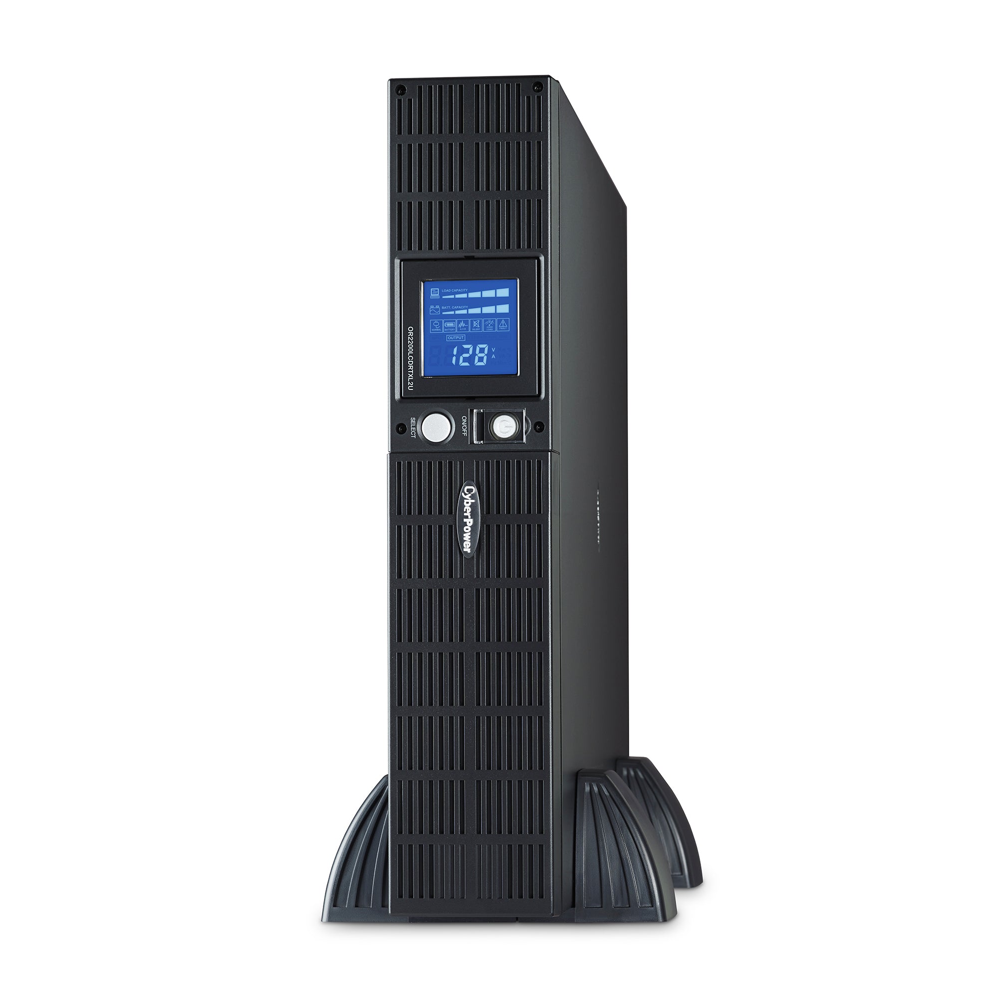 CYBERPOWER - OR2200LCDRTXL2U - 2100VA/1650W, Line Interactive UPS, 2U Rack/Tower, NEMA 5-20P w/10 ft cord, 8 NEMA 5-20R, USB, Serial, SNMP, EPO, PowerPanel Business Software, 3 Year Warranty