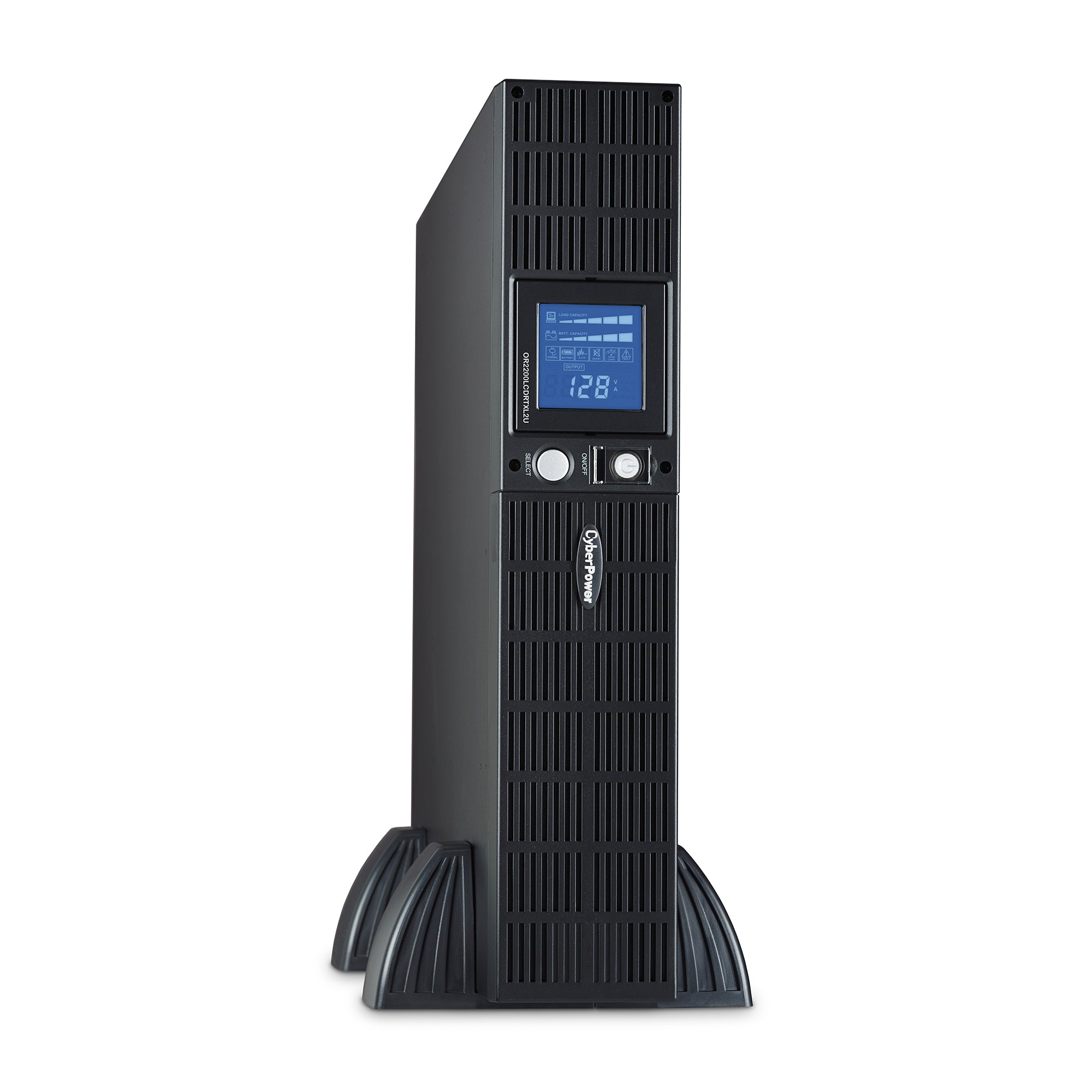 CYBERPOWER - OR2200LCDRTXL2U - 2100VA/1650W, Line Interactive UPS, 2U Rack/Tower, NEMA 5-20P w/10 ft cord, 8 NEMA 5-20R, USB, Serial, SNMP, EPO, PowerPanel Business Software, 3 Year Warranty