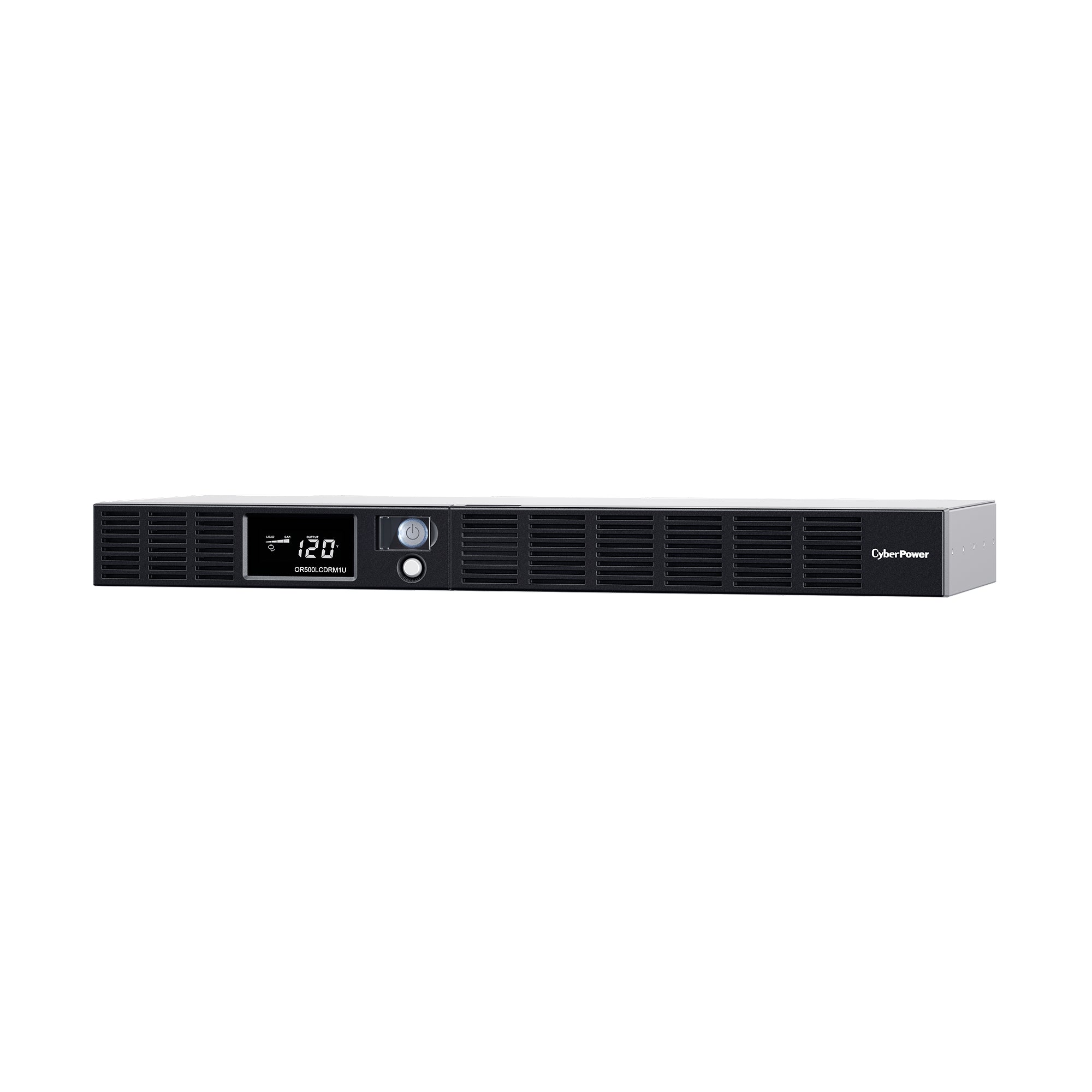 CYBERPOWER - OR500LCDRM1U - 500VA/300W 1U Rackmount UPS, 6 NEMA 5-15R Outlets, NEMA 5-15P Plug, 10 Ft. Cord, LCD, AVR, USB, Relay, SNMP, PowerPanel Business Software, 3 Year Warranty