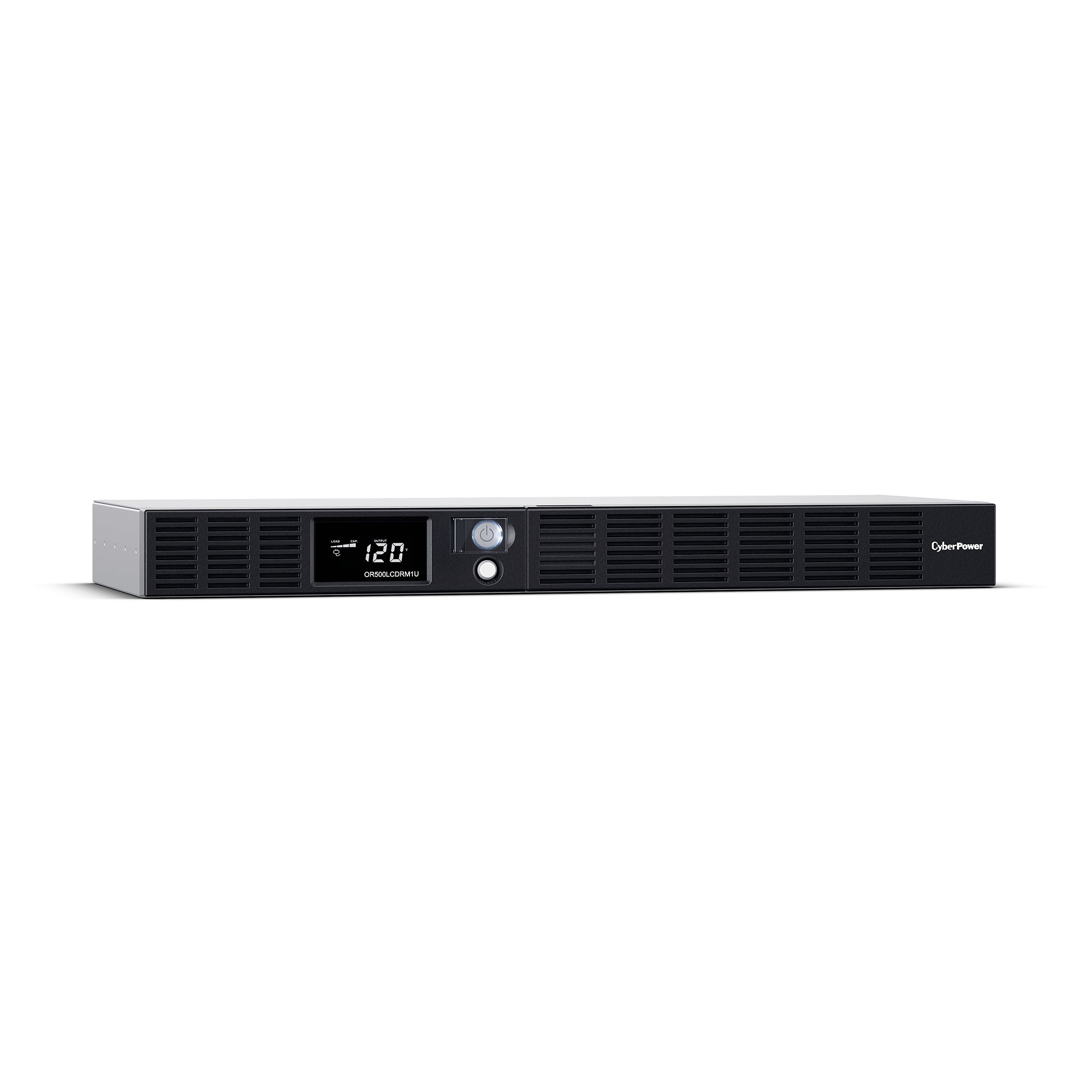 CYBERPOWER - OR500LCDRM1U - 500VA/300W 1U Rackmount UPS, 6 NEMA 5-15R Outlets, NEMA 5-15P Plug, 10 Ft. Cord, LCD, AVR, USB, Relay, SNMP, PowerPanel Business Software, 3 Year Warranty