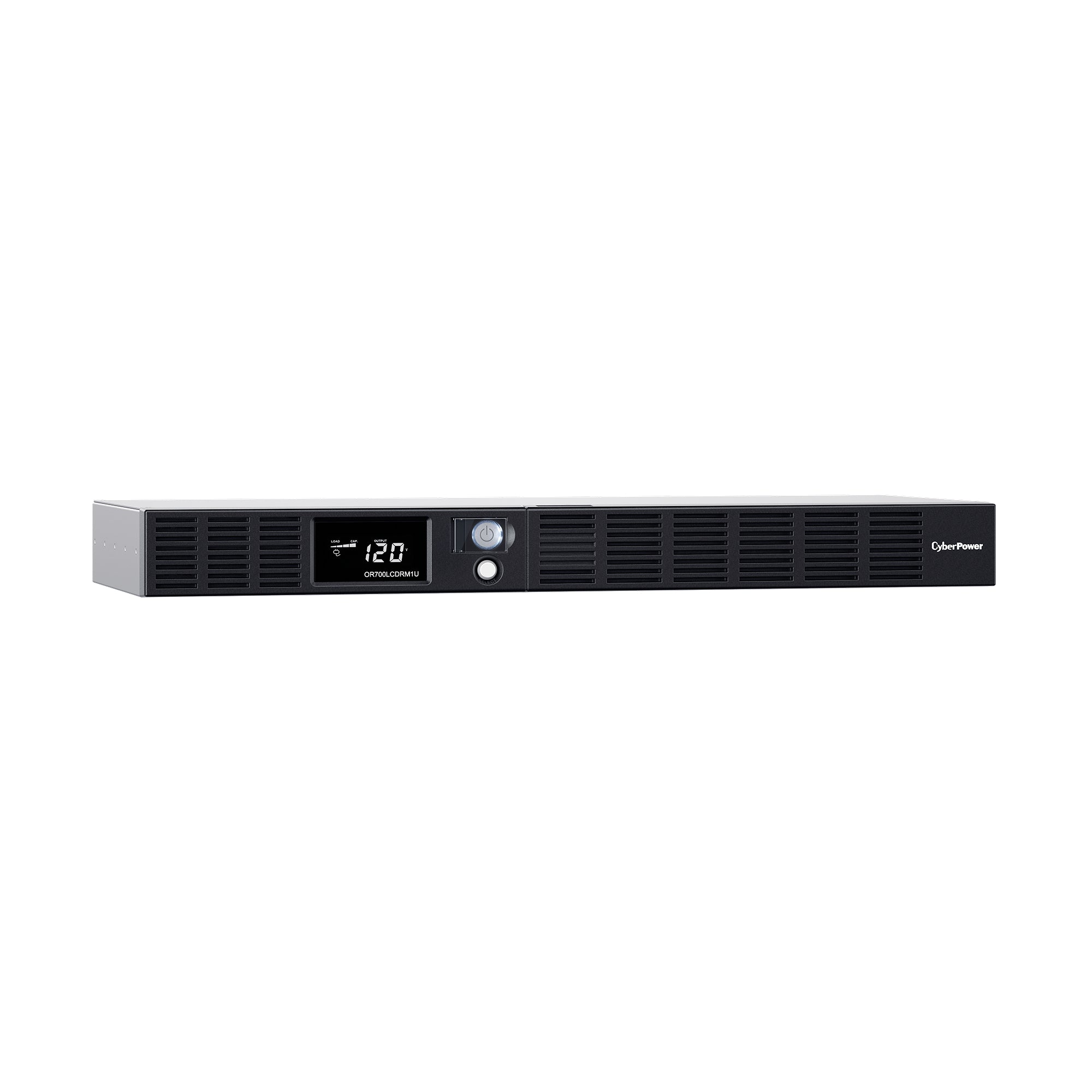 CYBERPOWER - OR700LCDRM1U - 700VA/400W, Simulated Sine Wave, 1U, NEMA 5-15P, 10 ft cord, 6 NEMA 5-15R, USB, Serial, SNMP, PowerPanel Business Edition software, Yes, 3 year warranty