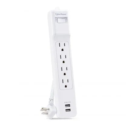 CYBERPOWER - P406U - Surge 4 Outlets 6 FT Cord 2 USB A