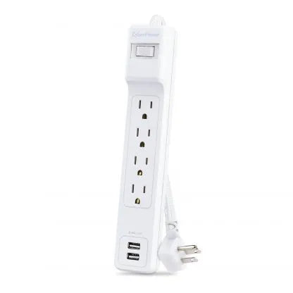 CYBERPOWER - P406U - Surge 4 Outlets 6 FT Cord 2 USB A