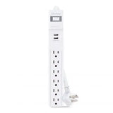 Cyber Power - P606URC2 - Surge 6 Outlets 6 FT Cord 2 USB A