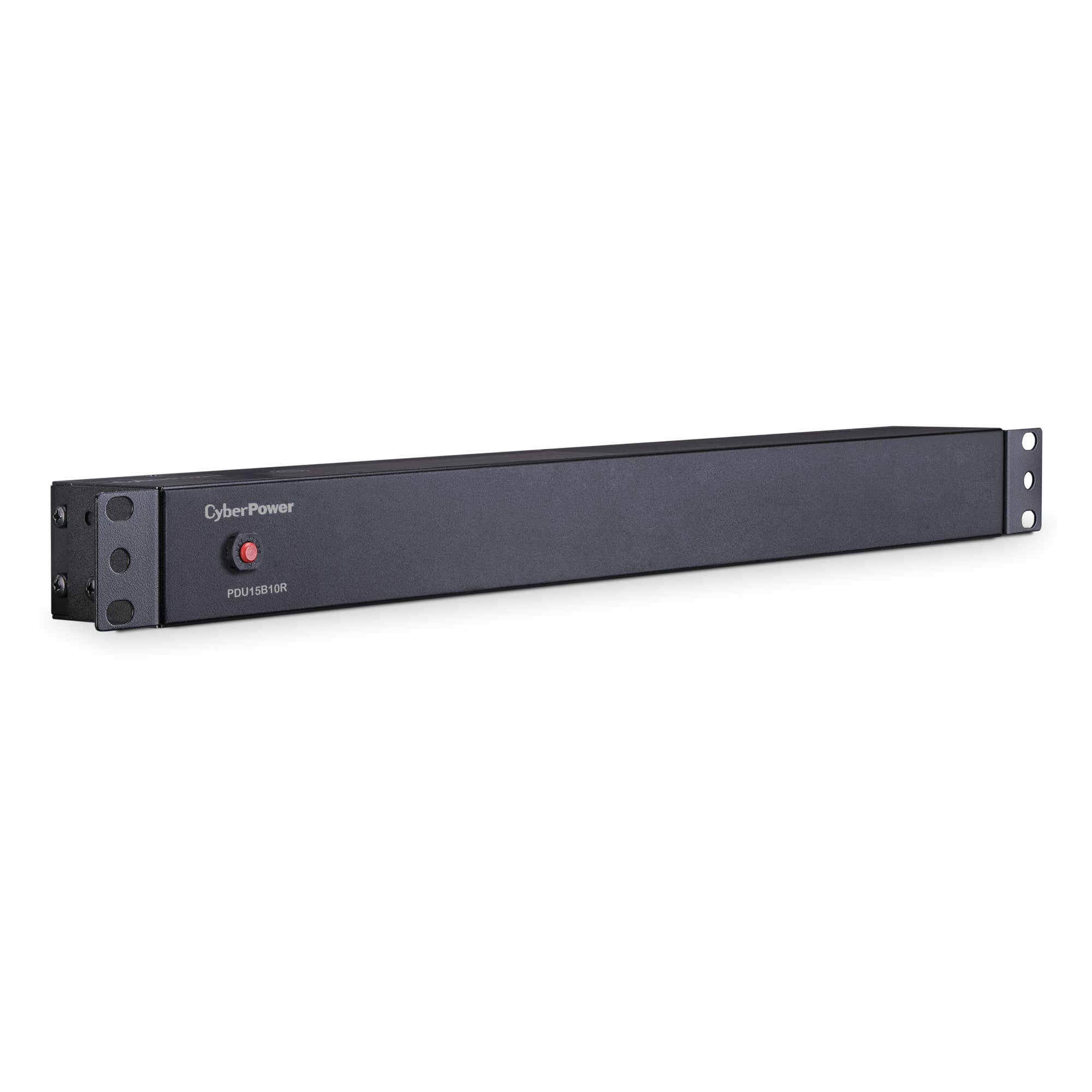 Cyber Power - PDU15B10R - 15A (Derated to 12A), 120 V, 50Hz/60Hz, NEMA 5-15P plug, 10 NEMA 5-15R, 1U Rackmount, 15 ft Cord, Limited lifetime warranty