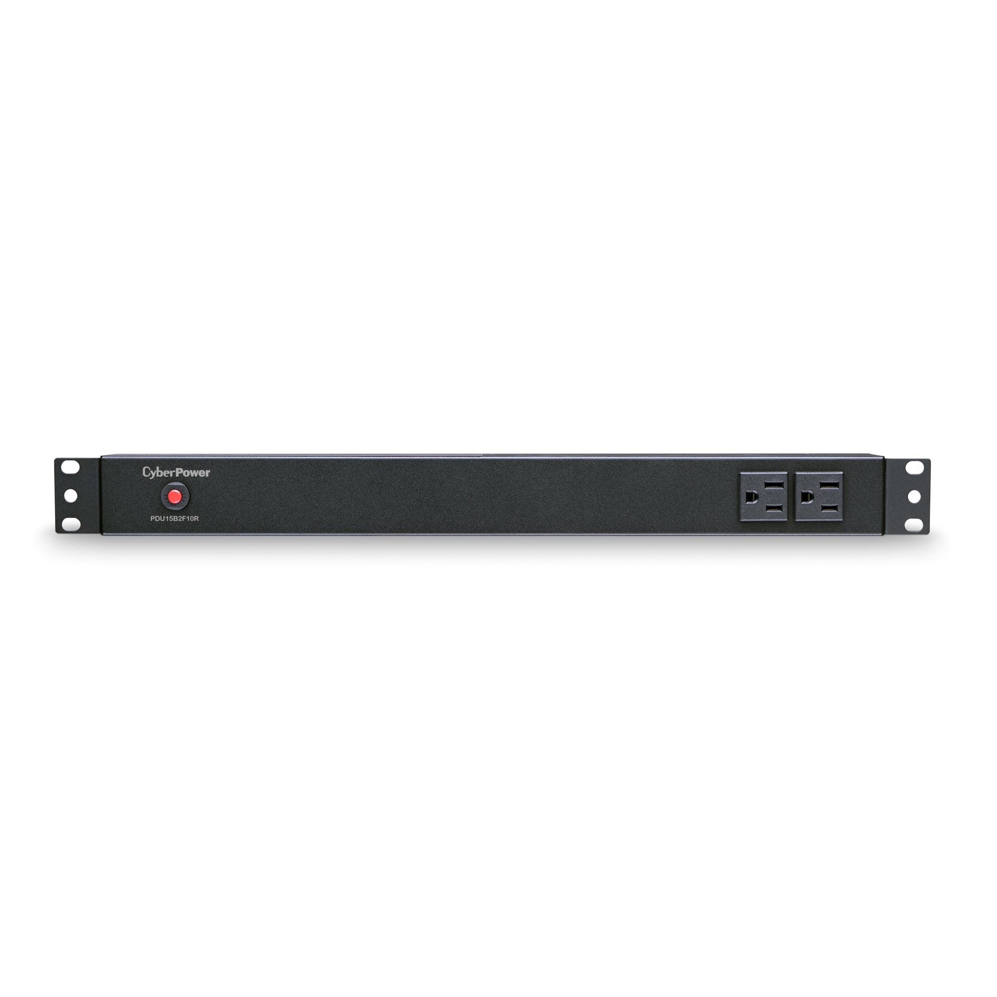 Cyber Power - PDU15B2F10R - 15A (Derated to 12A), 120 V, 50Hz/60Hz, NEMA 5-15P plug, 12 NEMA 5-15R, 1U Rackmount, 15 ft Cord, Limited lifetime warranty