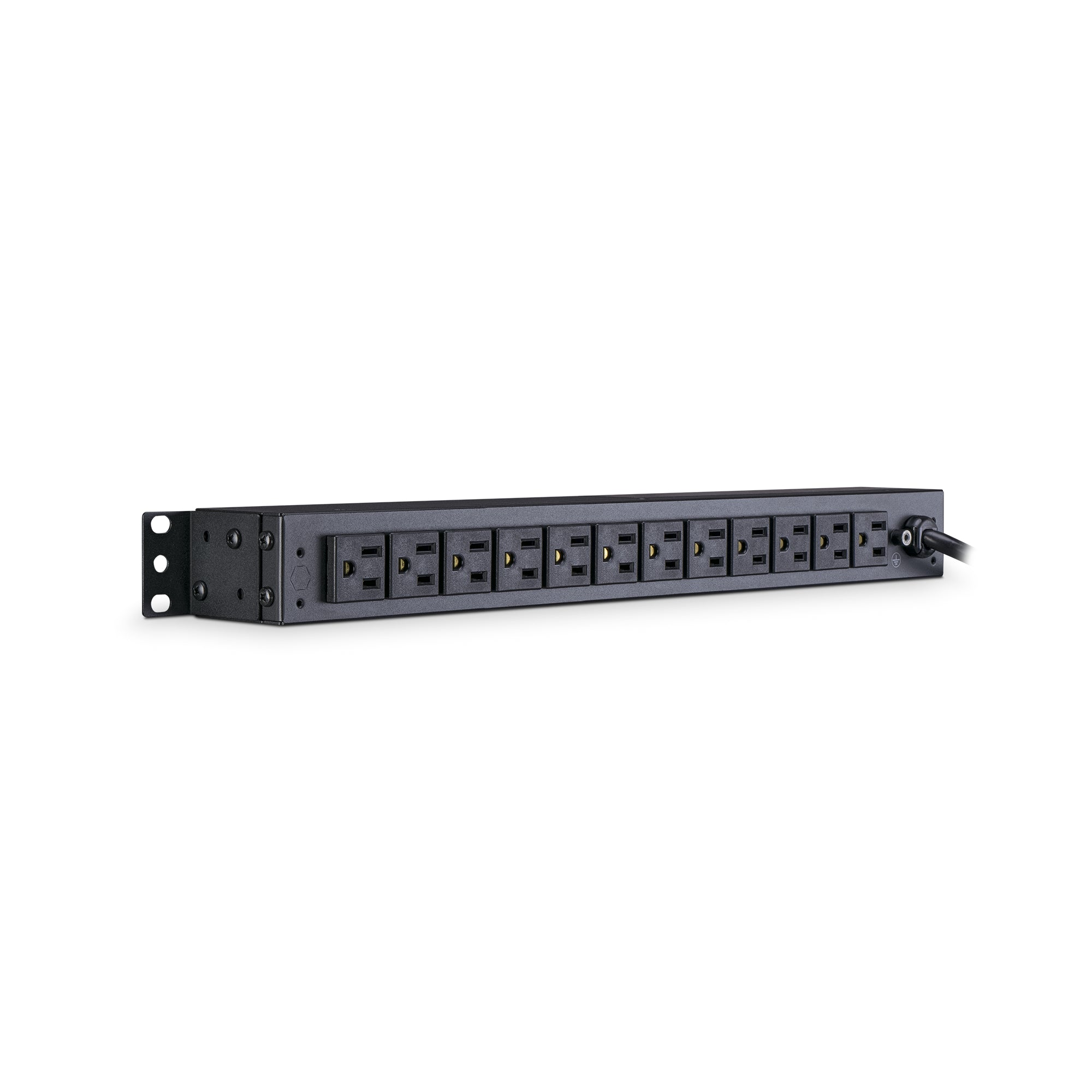 Cyber Power - PDU15B2F12R - 15A (Derated to 12A), 120 V, 50Hz/60Hz, NEMA 5-15P plug, 14 NEMA 5-15R, 1U Rackmount, 15 ft cord, Limited lifetime warranty