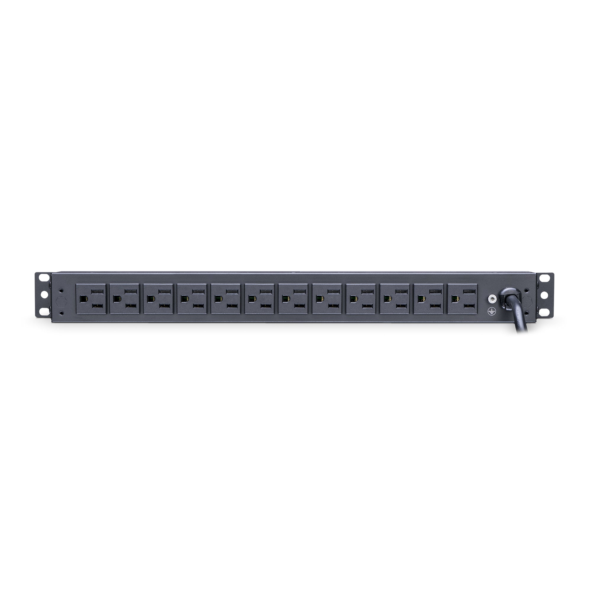 Cyber Power - PDU15B6F12R - 15A (Derated to 12A), 120 V, 50Hz/60Hz, NEMA 5-15P plug, 18 NEMA 5-15R, 1U Rackmount, 15 ft Cord