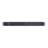 Cyber Power - PDU15B6F12R - 15A (Derated to 12A), 120 V, 50Hz/60Hz, NEMA 5-15P plug, 18 NEMA 5-15R, 1U Rackmount, 15 ft Cord