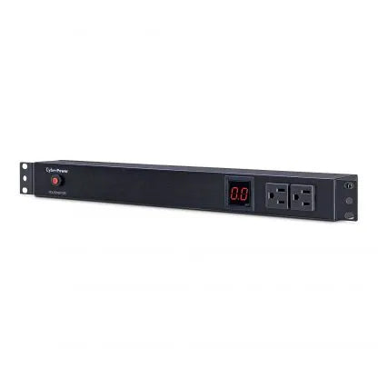 Cyber Power - PDU15M2F10R - 15A (Derated to 12A), 120 V, 50Hz/60Hz, NEMA 5-15P plug, 12 NEMA 5-15R, 1U Rackmount, 15 ft Cord, Limited Lifetime Warranty