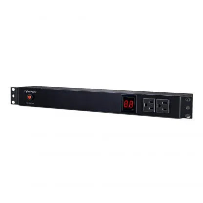 Cyber Power - PDU15M2F12R - 15A (Derated to 12A), 120 V, 50Hz/60Hz, NEMA 5-15P plug, 14 NEMA 5-15R, 1U Rackmount, 15 ft Cord, Limited Lifetime Warranty