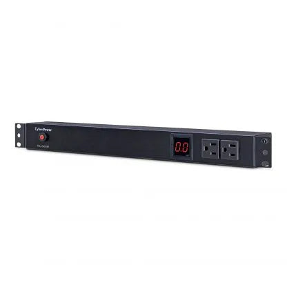Cyber Power - PDU15M2F8R - 15A (Derated to 12A), 120 V, 50Hz/60Hz, NEMA 5-15P plug, 10 NEMA 5-15R, 1U Rackmount, 15 ft Cord, Limited Lifetime Warranty