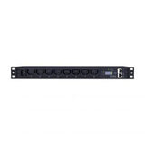 Cyber Power - PDU15MHVIEC8FNET - 15A (Derated to 12A), 200 - 240 V, 50Hz/60Hz, IEC-320 C14 plug, 8 IEC-320 C13, 1U Rackmount, 10 ft cord, 3 year warranty