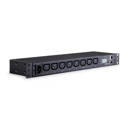 Cyber Power - PDU15MHVIEC8FNET - 15A (Derated to 12A), 200 - 240 V, 50Hz/60Hz, IEC-320 C14 plug, 8 IEC-320 C13, 1U Rackmount, 10 ft cord, 3 year warranty