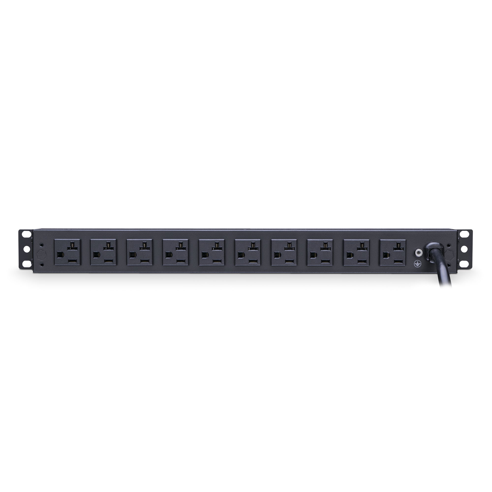 Cyber Power - PDU20B10R - 20A (Derated to 16A), 120 V, 50Hz/60Hz, NEMA 5-20P Plug, 10 NEMA 5-20R, 1U Rackmount