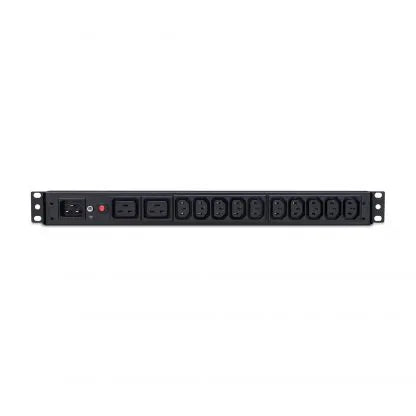 Cyber Power - PDU20BHVIEC12Ra - 20A (Derated to 16A), 200 - 230 V, 50Hz/60Hz, IEC-320 C20 plug, 12 ICE-320, 1U Rackmount, 10 ft cord, Limited lifetime warranty
