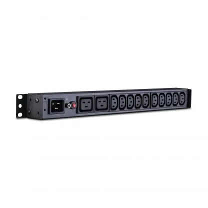 Cyber Power - PDU20BHVIEC12Ra - 20A (Derated to 16A), 200 - 230 V, 50Hz/60Hz, IEC-320 C20 plug, 12 ICE-320, 1U Rackmount, 10 ft cord, Limited lifetime warranty