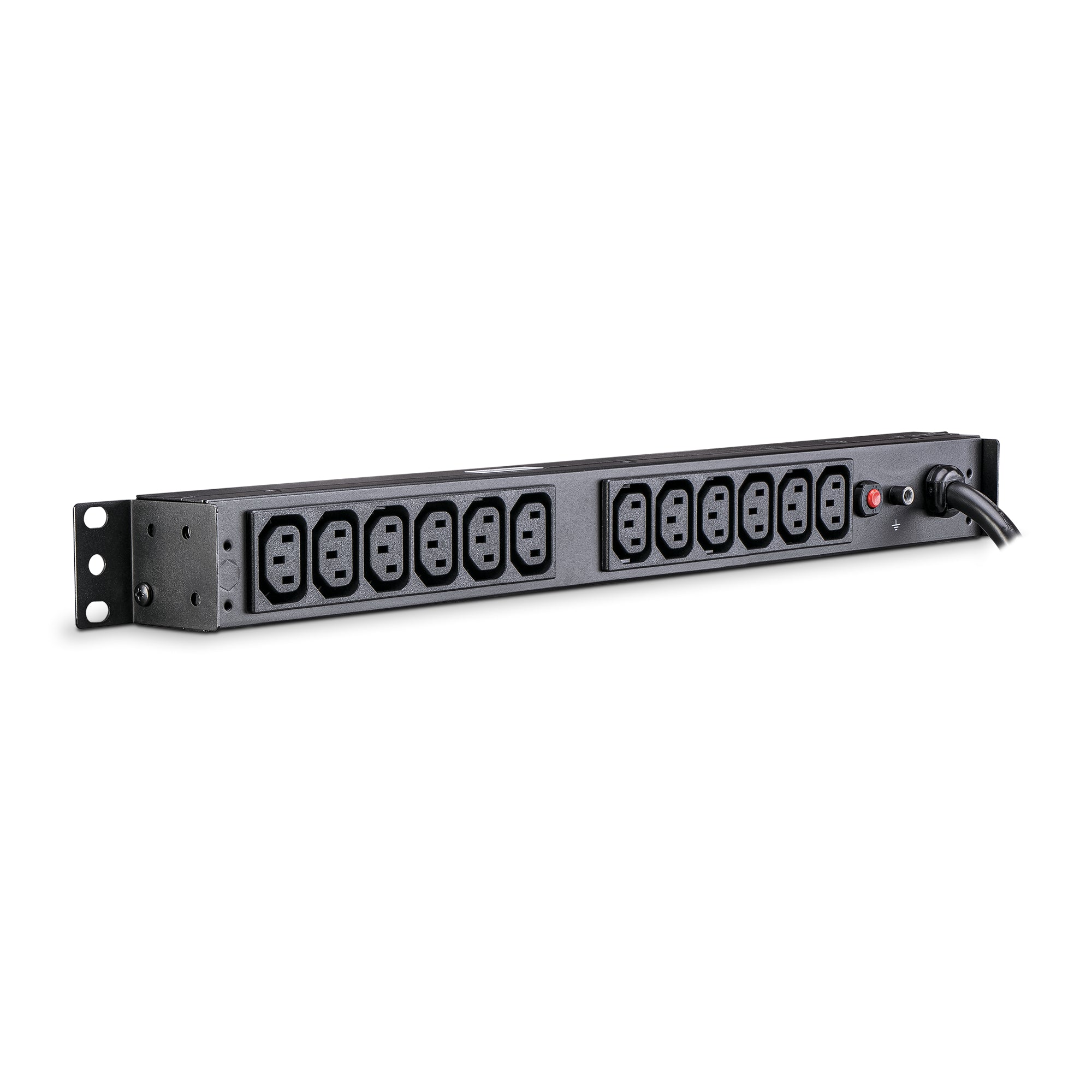 Cyber Power - PDU20BHVT12R - 20A (Derated to 16A), 208 - 230 V, 50Hz/60Hz, NEMA L6-20P plug, 12 IEC-320 C13, 1U Rackmount